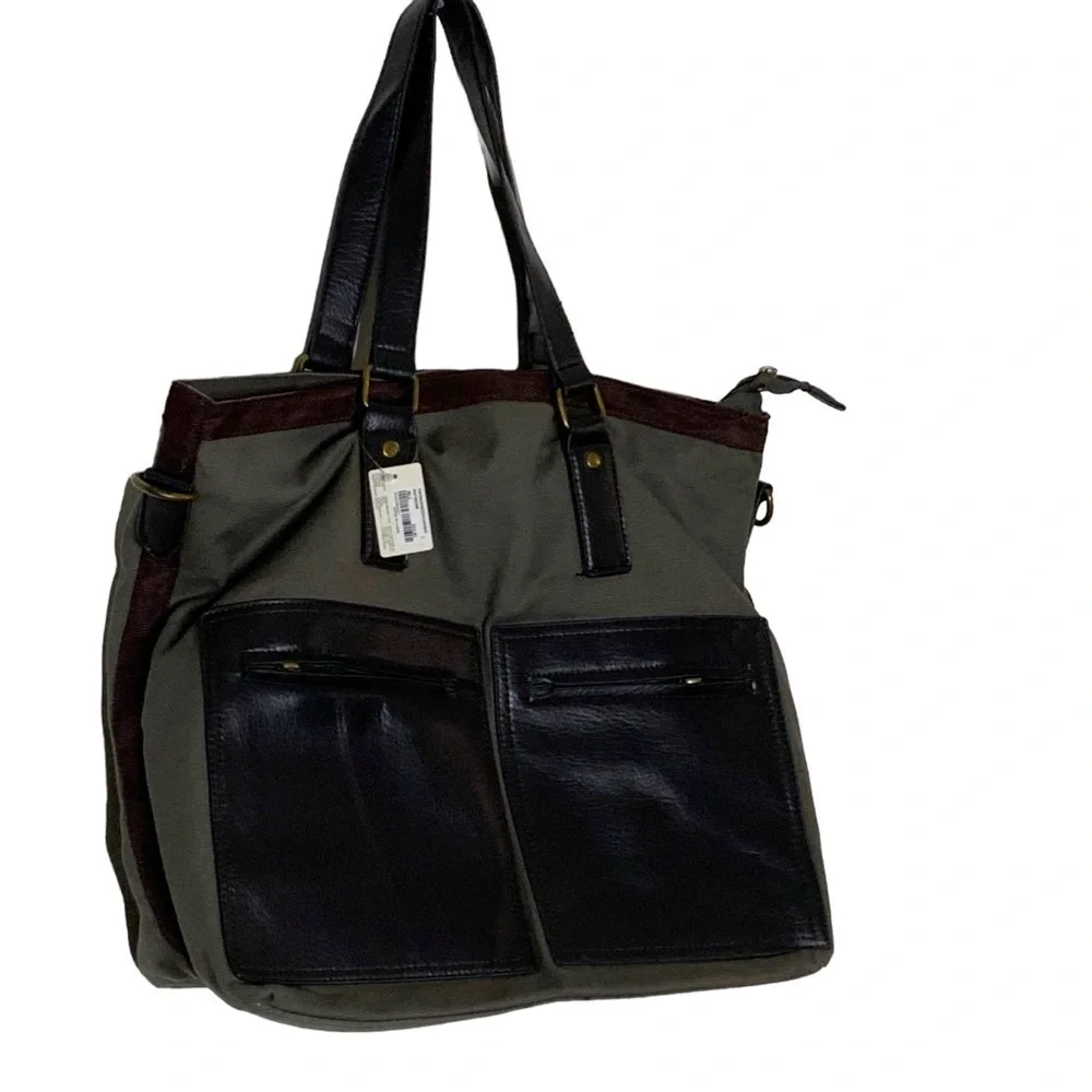 Forever 21 grey/brown utility bag. NWT